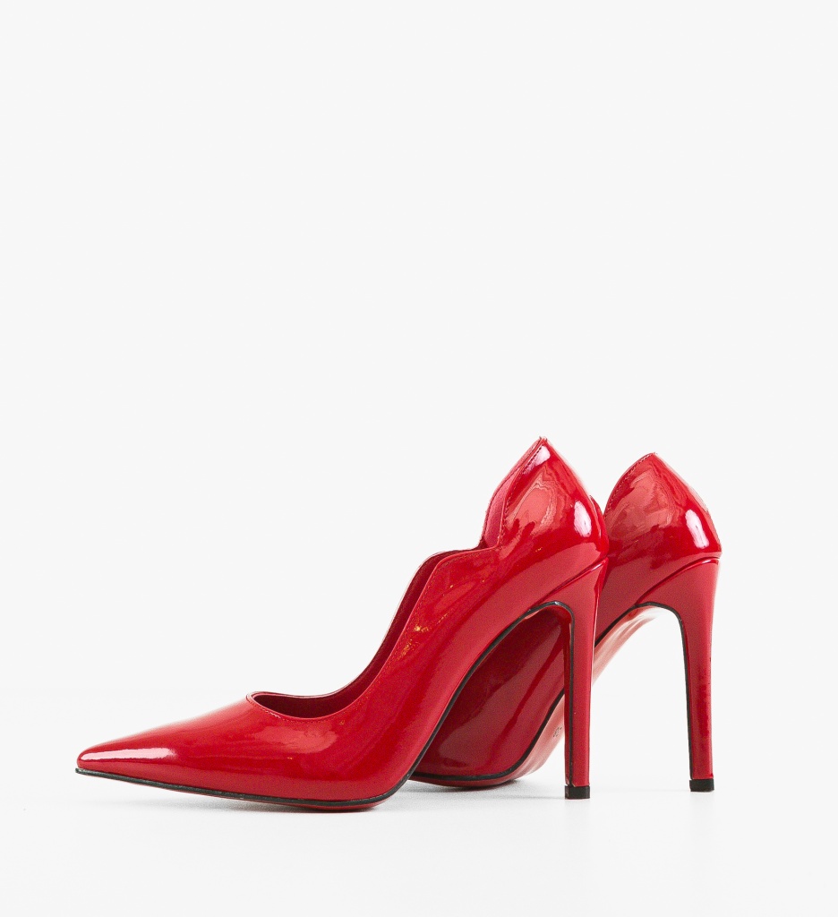 Pantofi Tichon Rosii - Eleganță și Stil Feminin - imagine 6