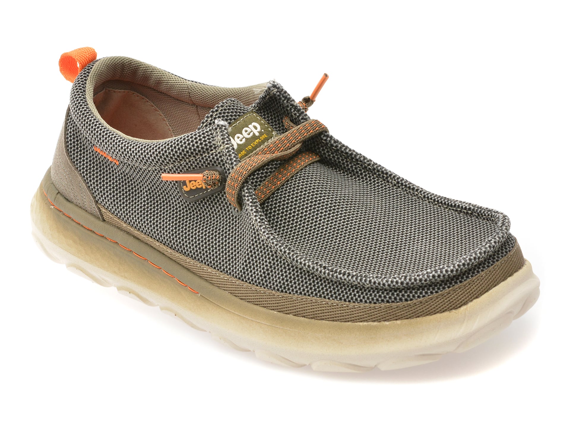 Mocasini Jeep Kaki 61090 Textil Confort