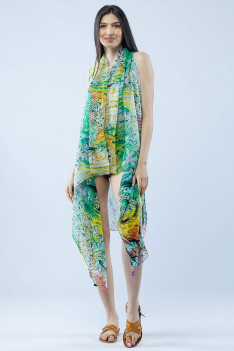 Pareo Plajă Plisat Shopika | Stil Elegant - imagine 1