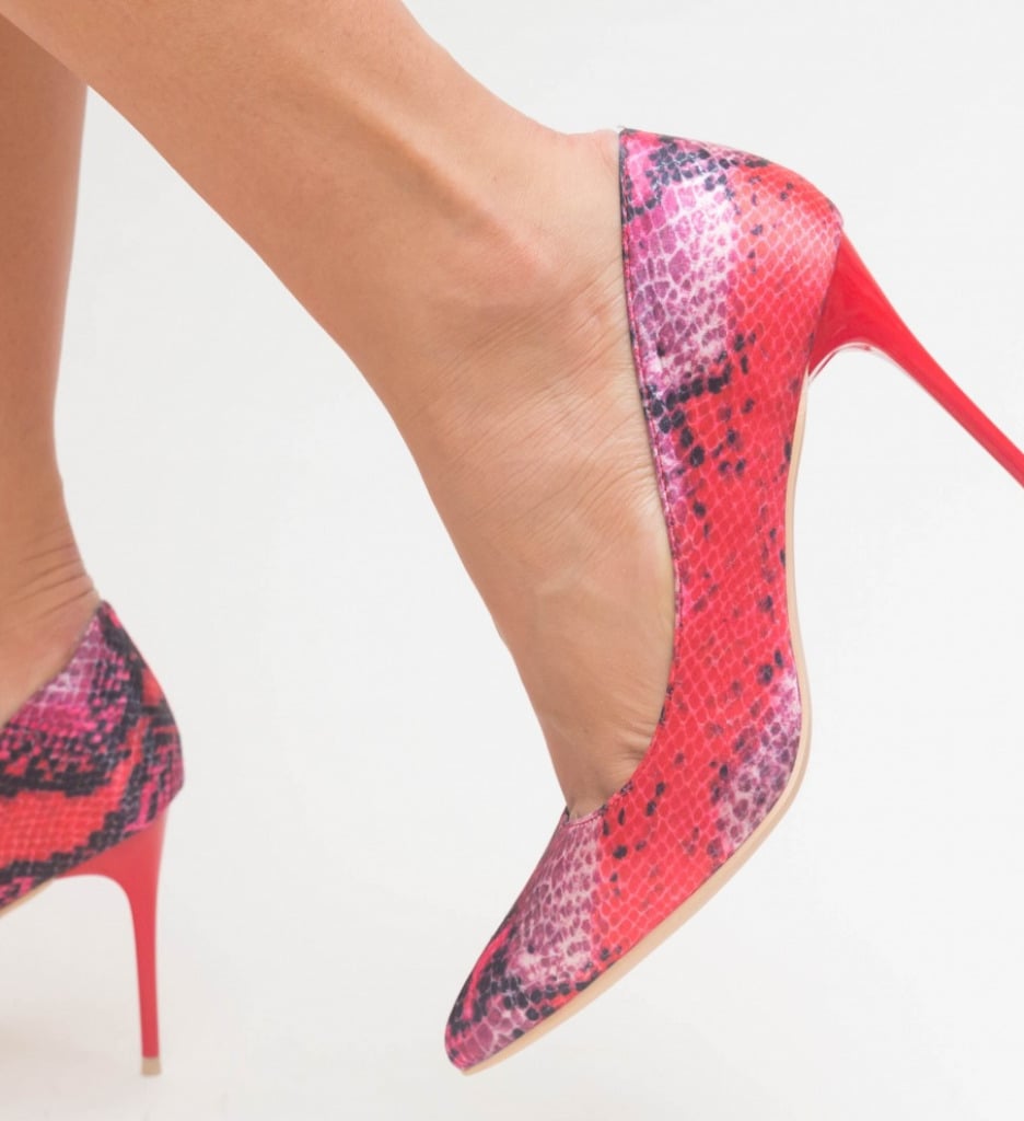 Pantofi Aba Rosii cu Toc | Stil și Eleganță