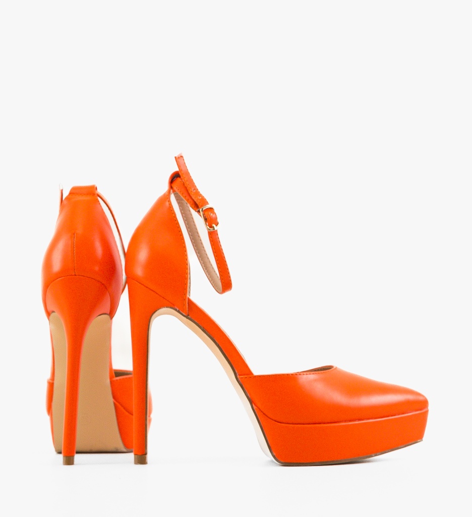 Pantofi cu Toc Vera Portocalii - Stil și Eleganță - imagine 6