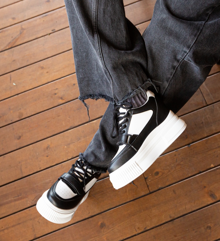 Sneakers Dama Selby Negri | Confort Urban - imagine 4