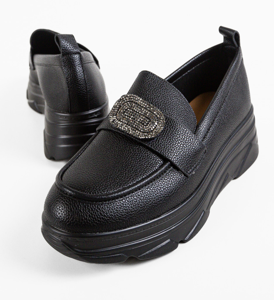 Pantofi Lonaza Negri - Confort și Eleganță Casual - imagine 8