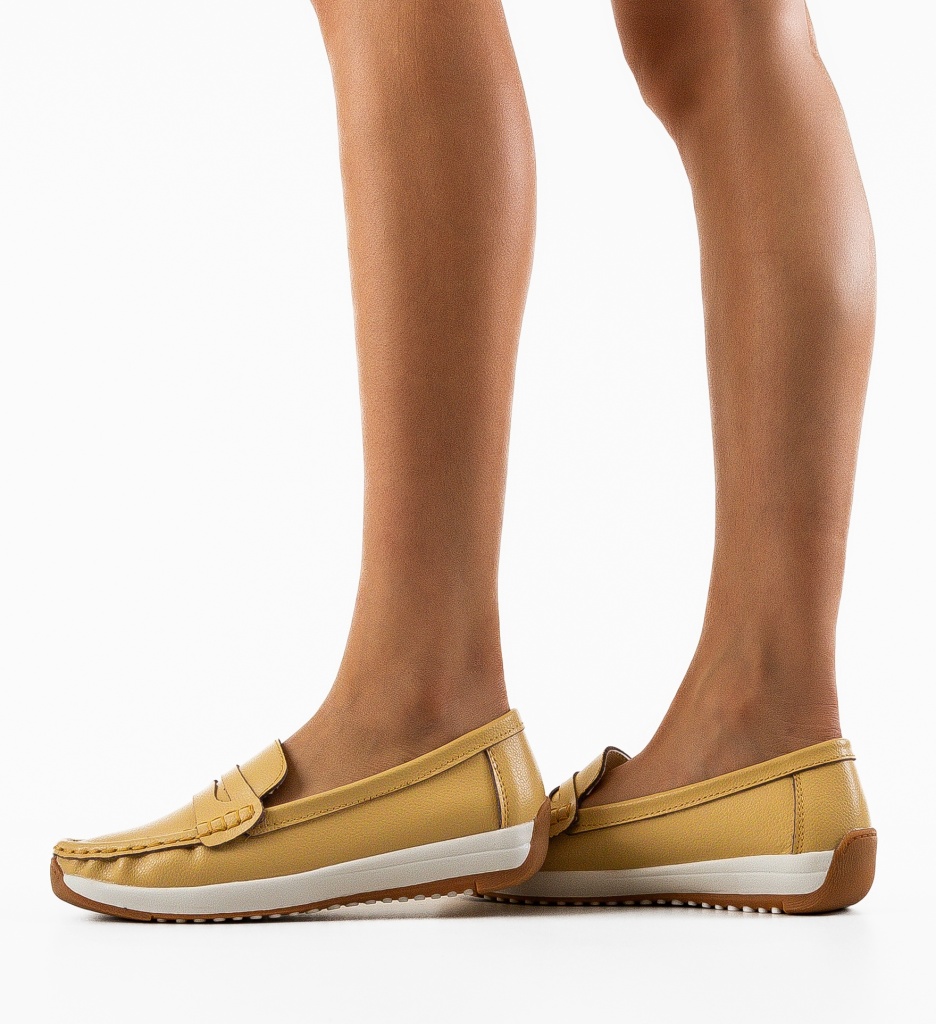 Pantofi Casual Uyteu Galbeni | Confort și Stil - imagine 3