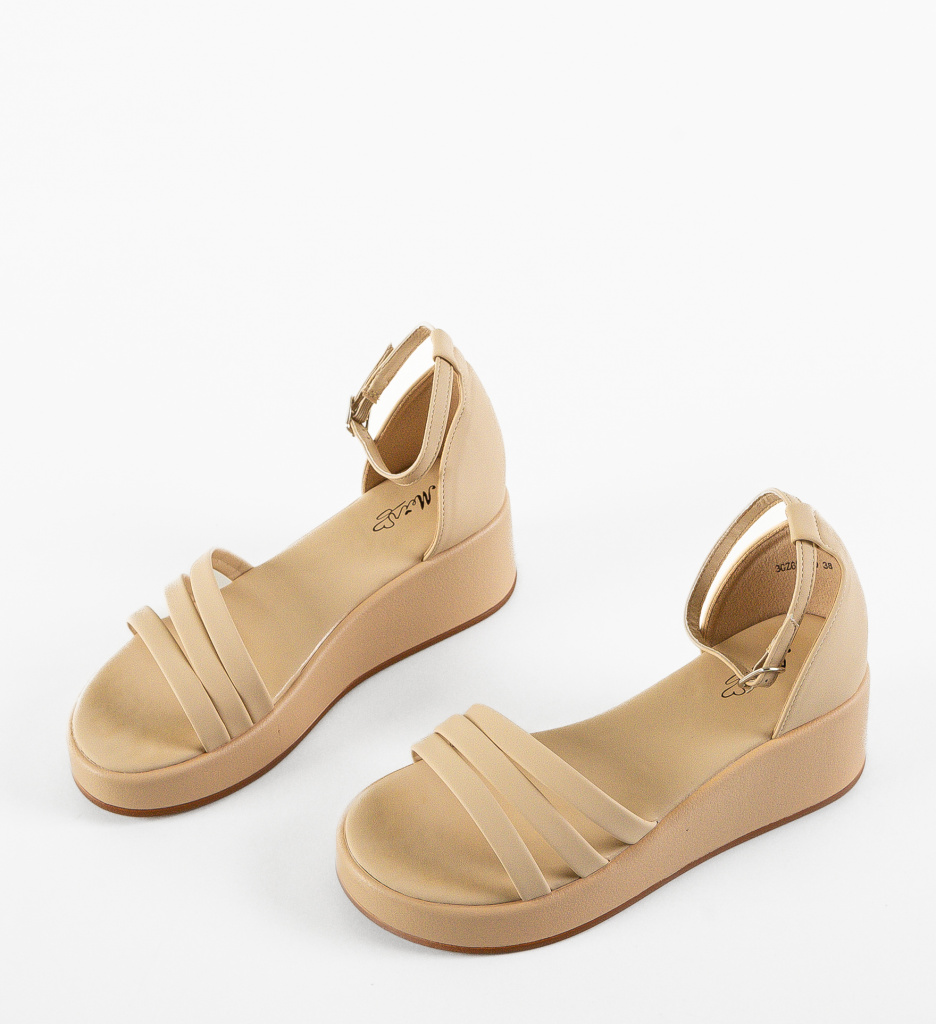 Sandale Platforme Larissa Bej | Eleganță și Stil - imagine 6