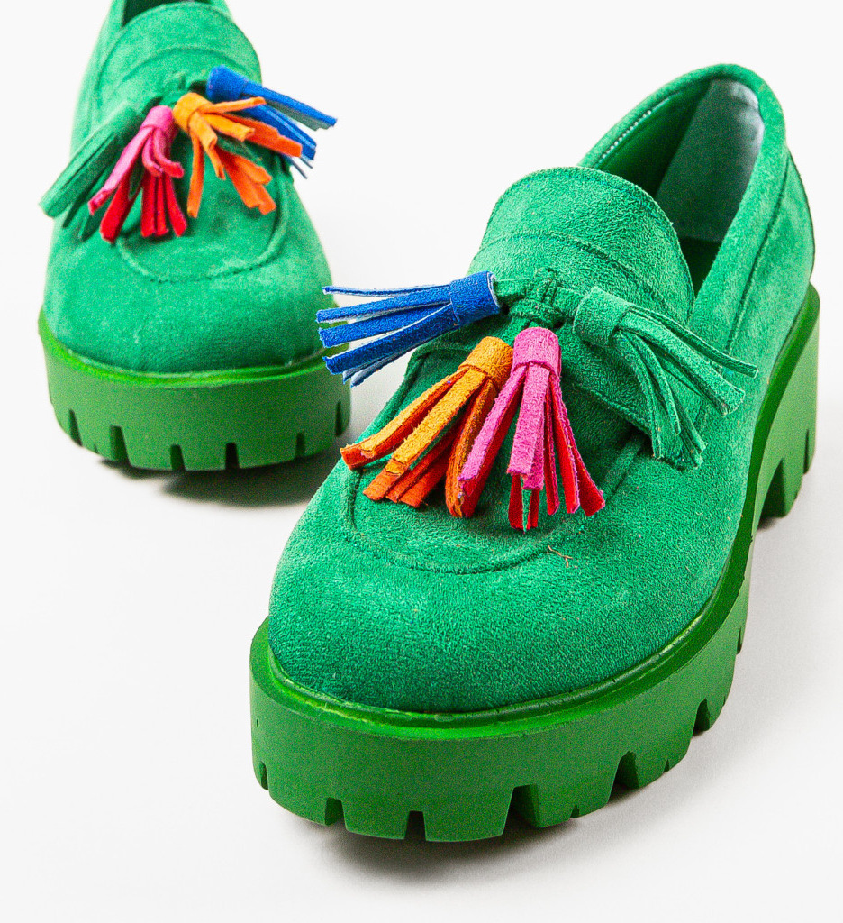 Pantofi Casual Dama Verzi - Confort si Stil - imagine 6