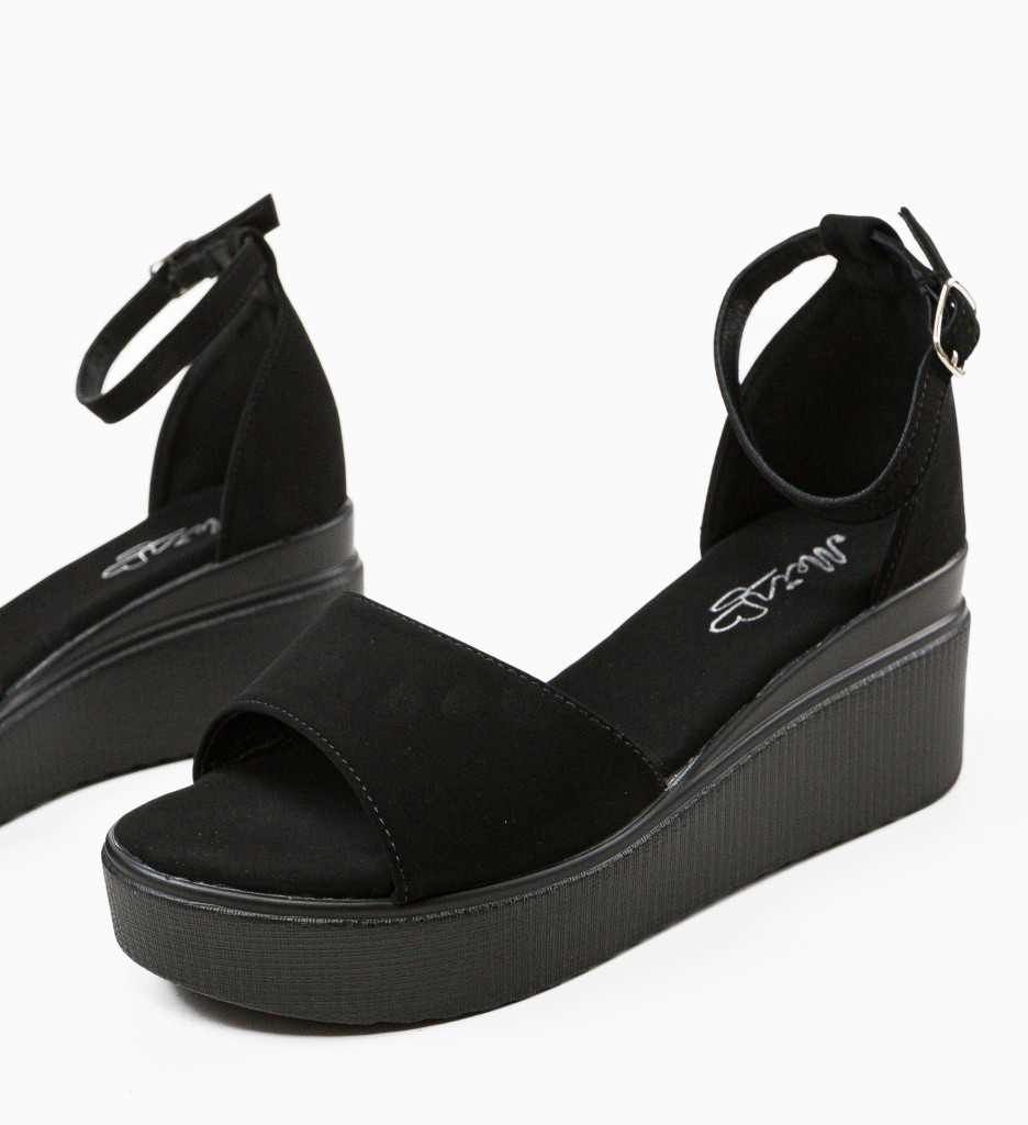 Platforme Dama Sibongil Negre - Eleganță și Confort - imagine 6