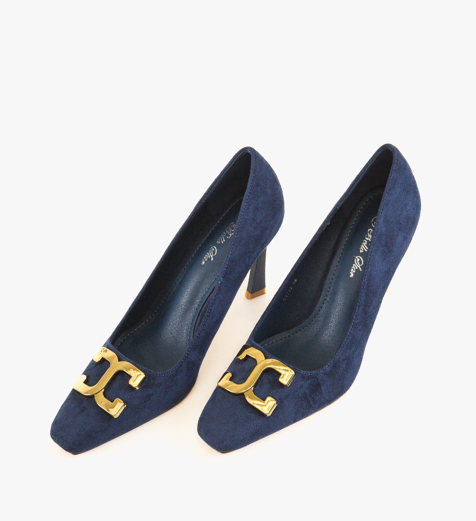 Pantofi Toc Debora Bleumarin - Eleganță Asigurată - imagine 5