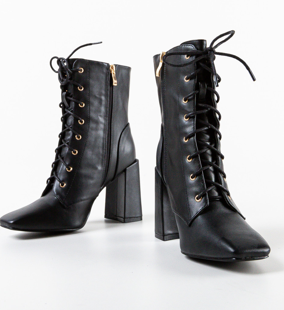 Botine Dama Rupert Negre - Stil si Confort - imagine 6