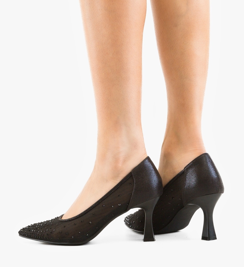 Pantofi Dama Noont Negri Eleganți