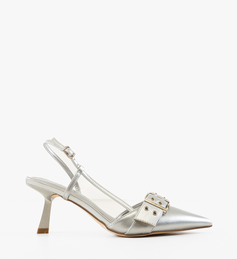 Pantofi Dama Chuks Argintii - Eleganță Asigurată - imagine 6