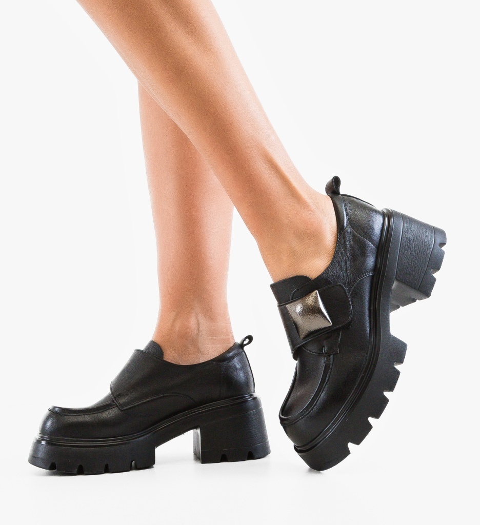 Pantofi Casual Nanyt Negri - Confort și Stil
