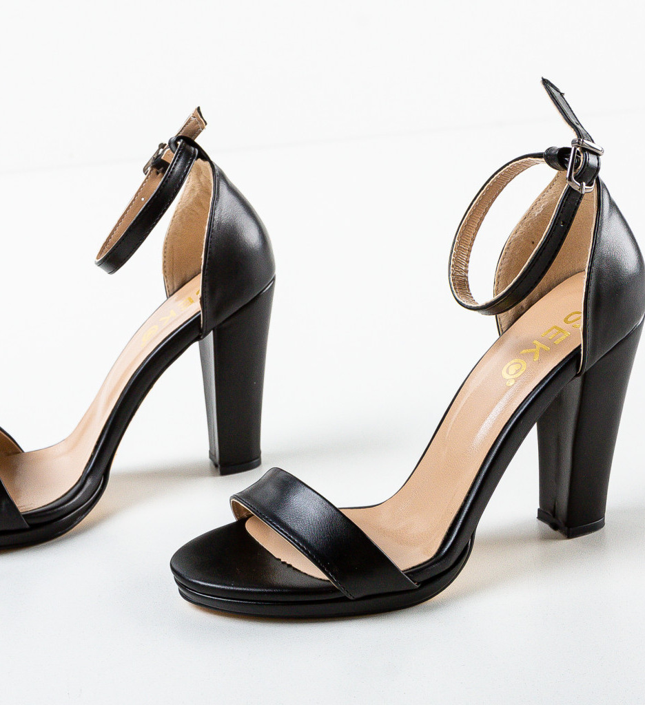 Sandale Dama Star Negre - Eleganță Maximă - imagine 5