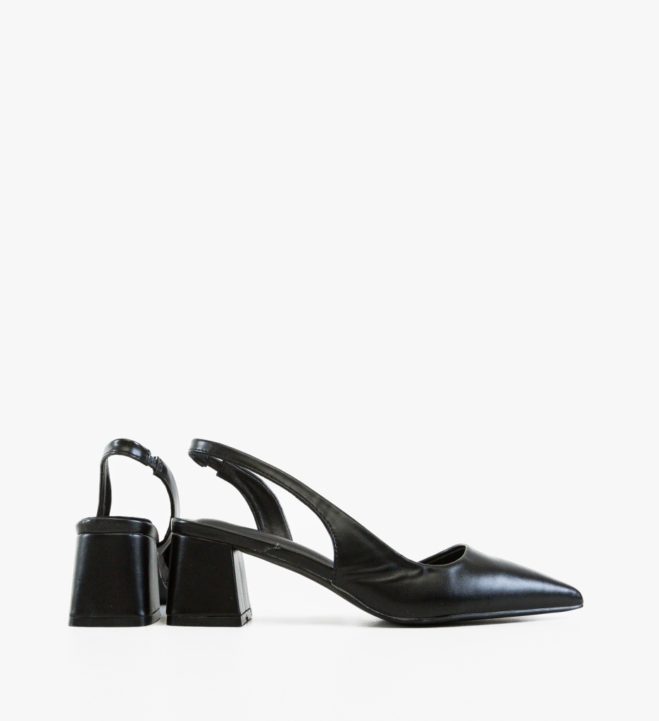 Pantofi Damer Deder Negri Eleganți - imagine 5