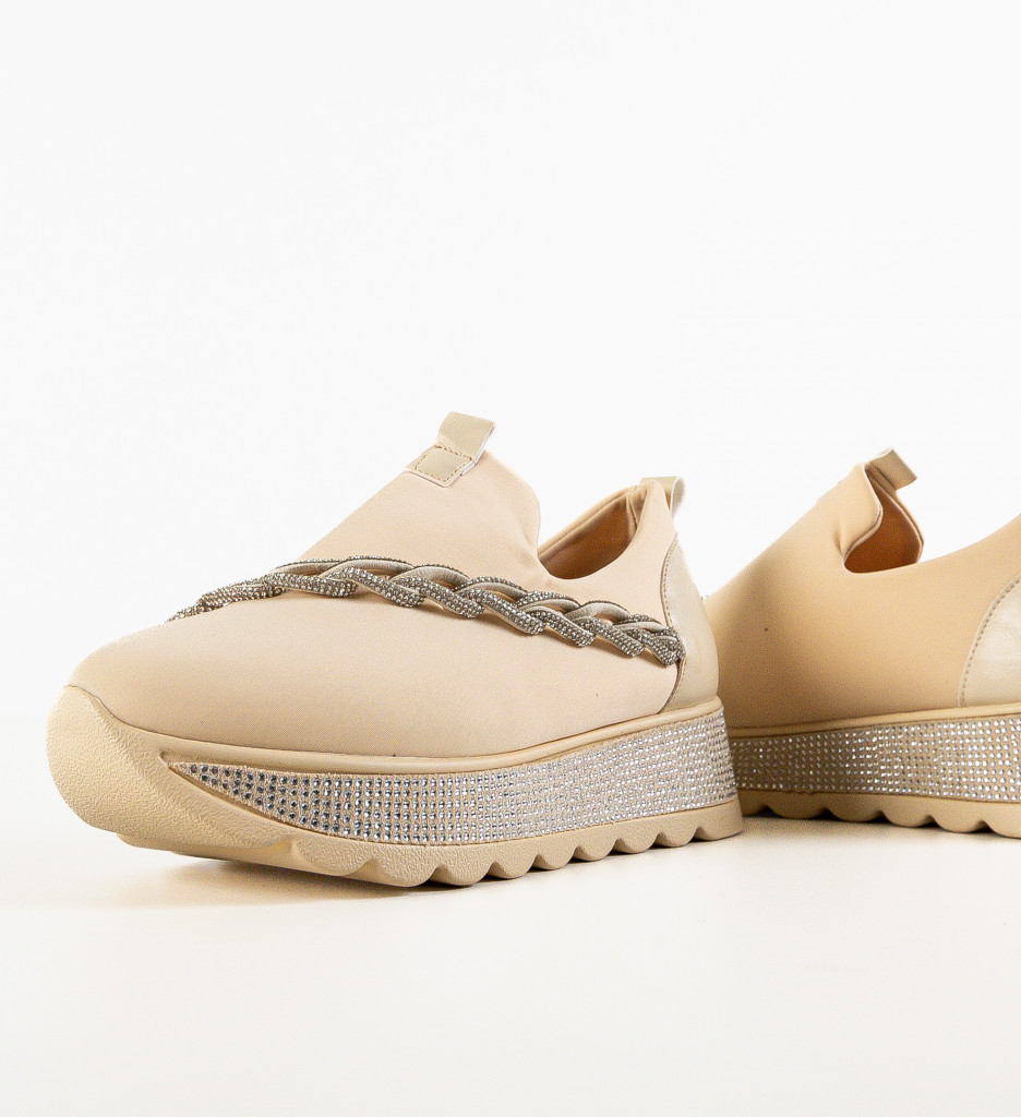 Sneakers Andala Bej - Confort și Stil Urban