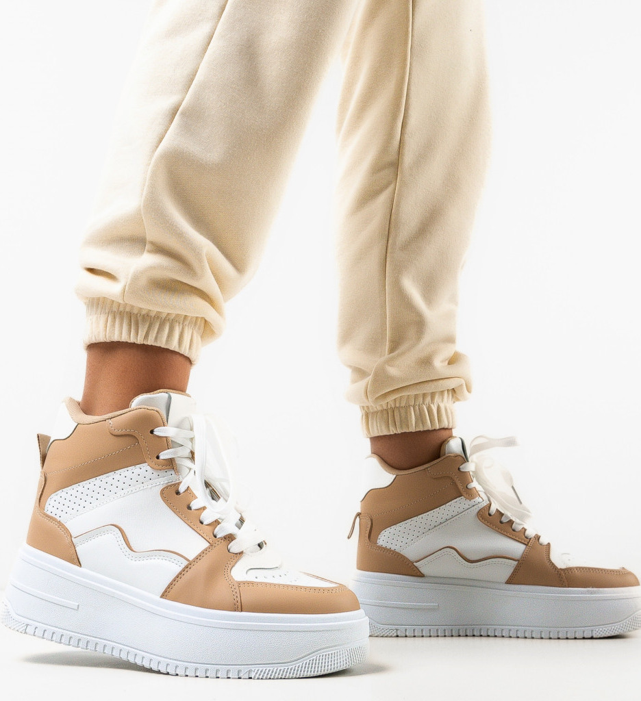 Sneakers Dama Alfred Bej - Confort și Stil - imagine 3