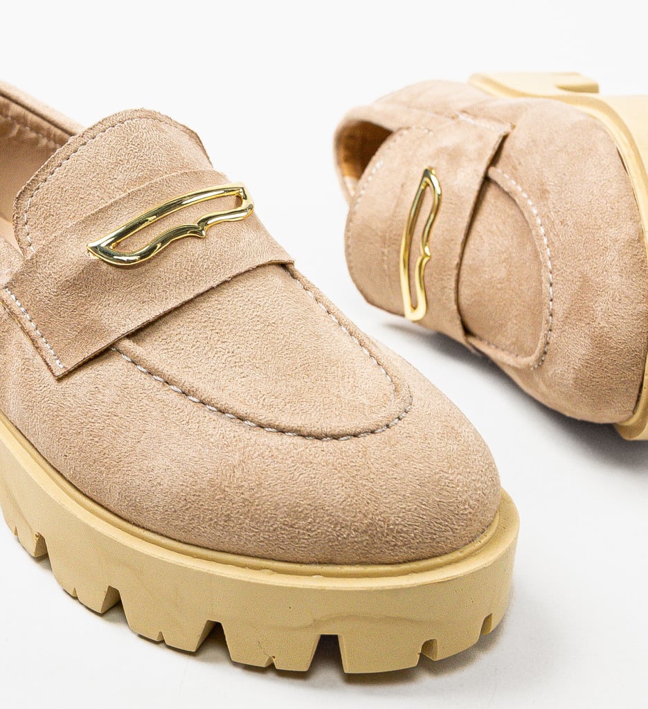 Pantofi Casual Beikrols Bej - Confort și Stil - imagine 15