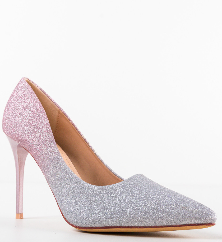 Pantofi Dama Marks Mov Eleganți cu Toc