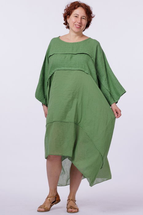 Rochie Oversize Verde Olive Shopika | In & Bumbac