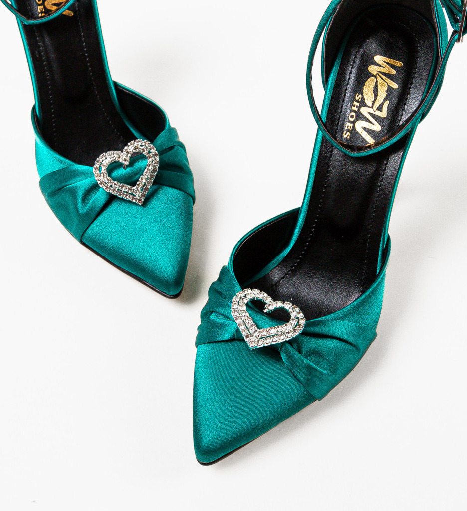 Pantofi Verzi cu Toc Gros | Stil și Confort - imagine 5