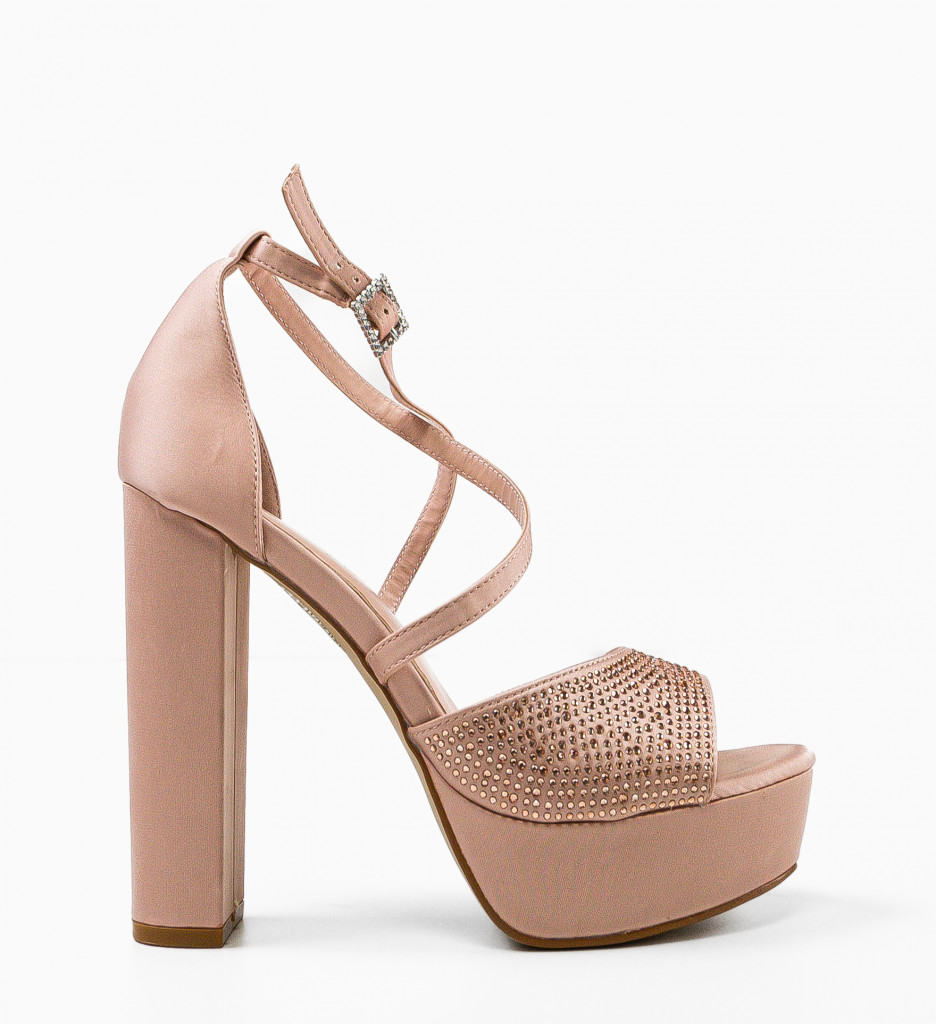 Sandale cu toc Parthen Nude - Eleganță maximă - imagine 4