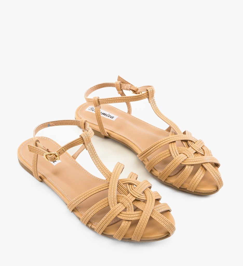 Sandale Klanne Camel Elegante și Confortabile - imagine 3