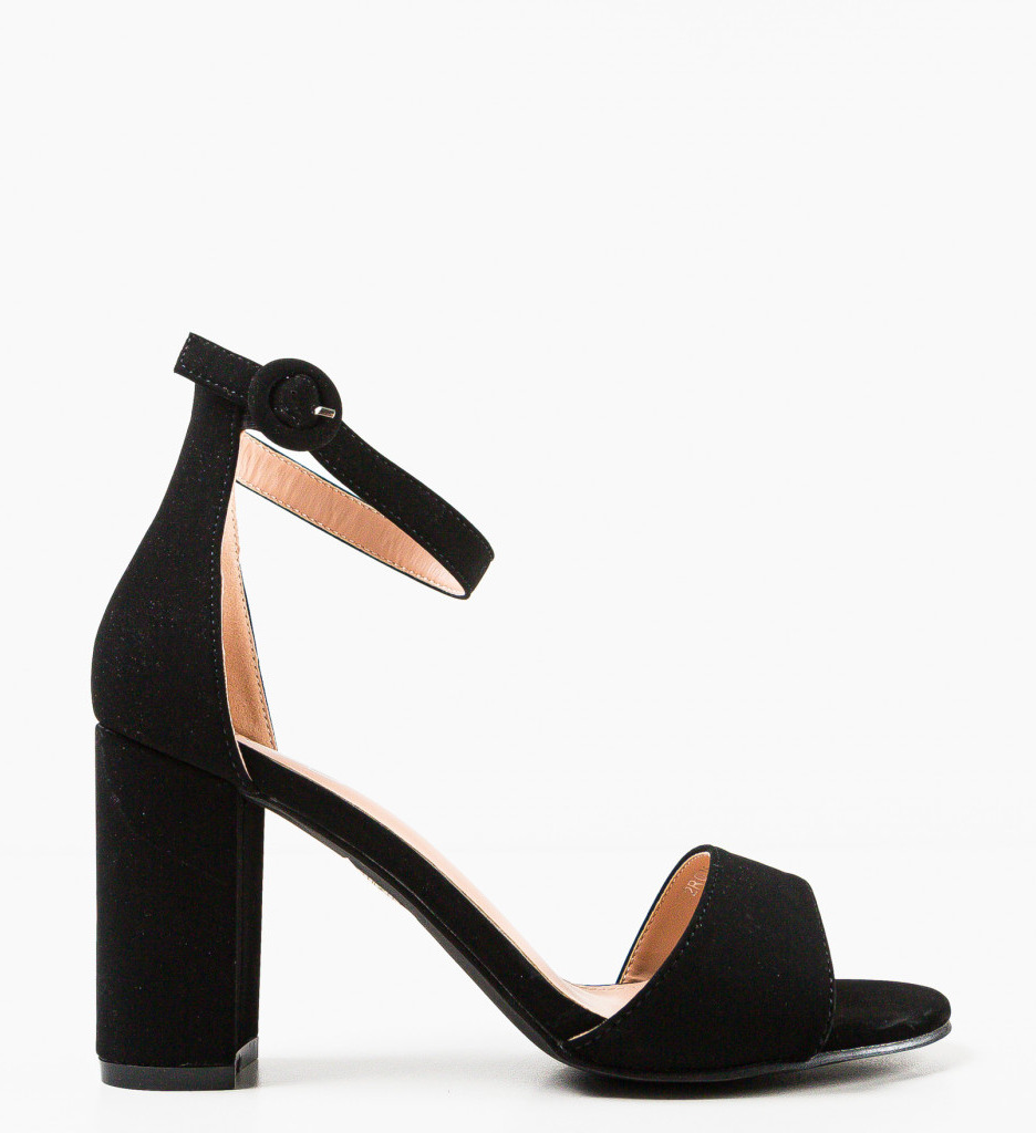 Sandale cu Toc Allew Negre - Eleganță și Stil - imagine 4