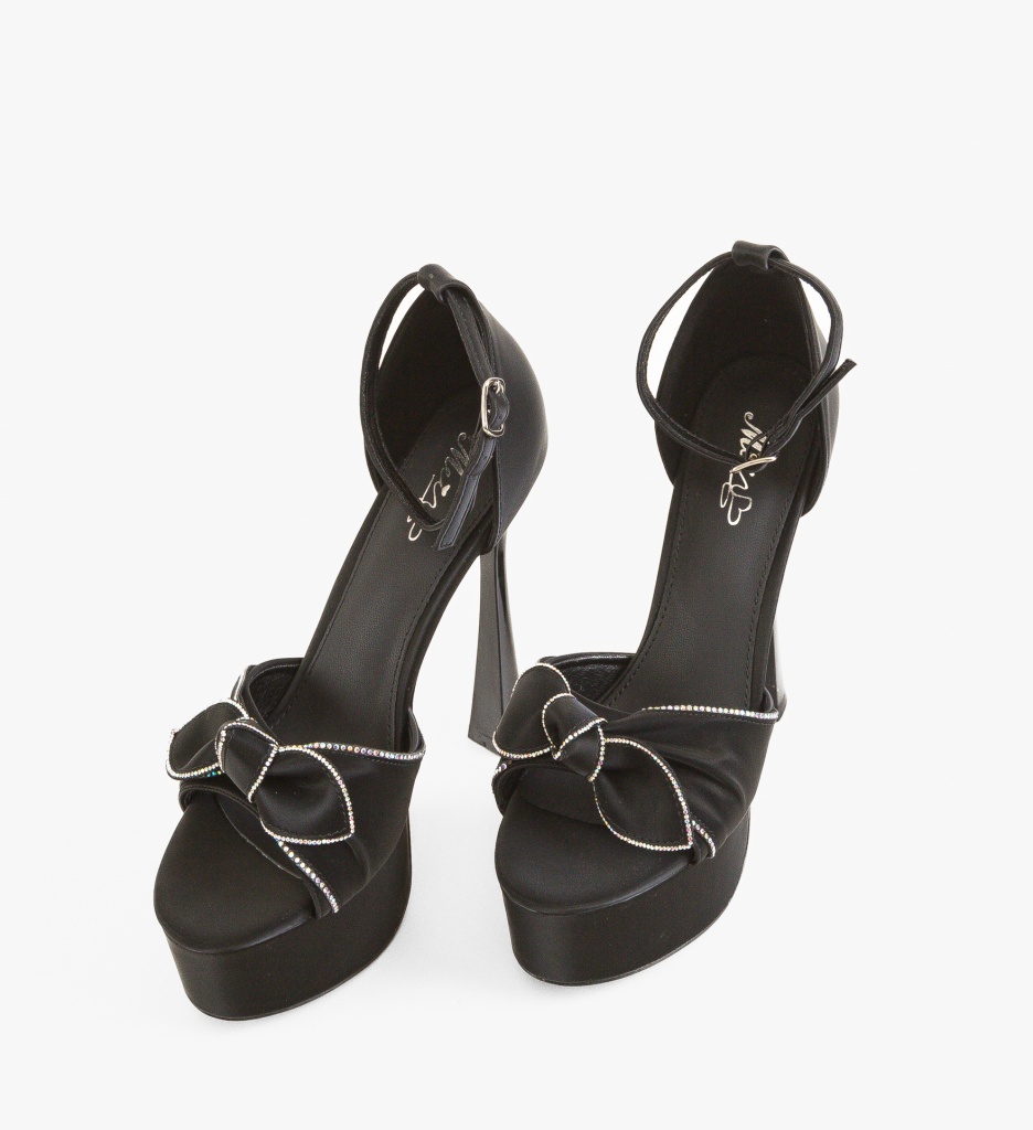 Sandale cu toc Lavra Negre - Eleganță și Stil - imagine 4