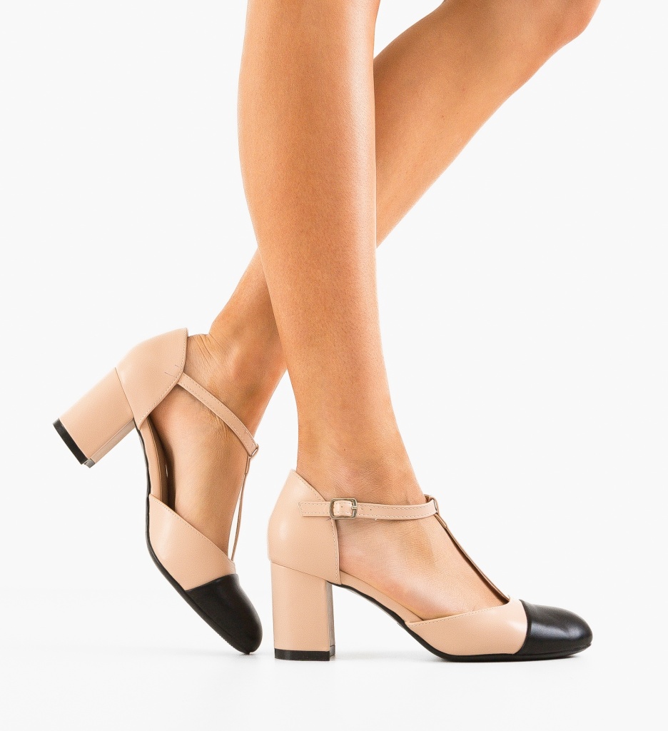Pantofi cu toc Ambe Bej eleganți