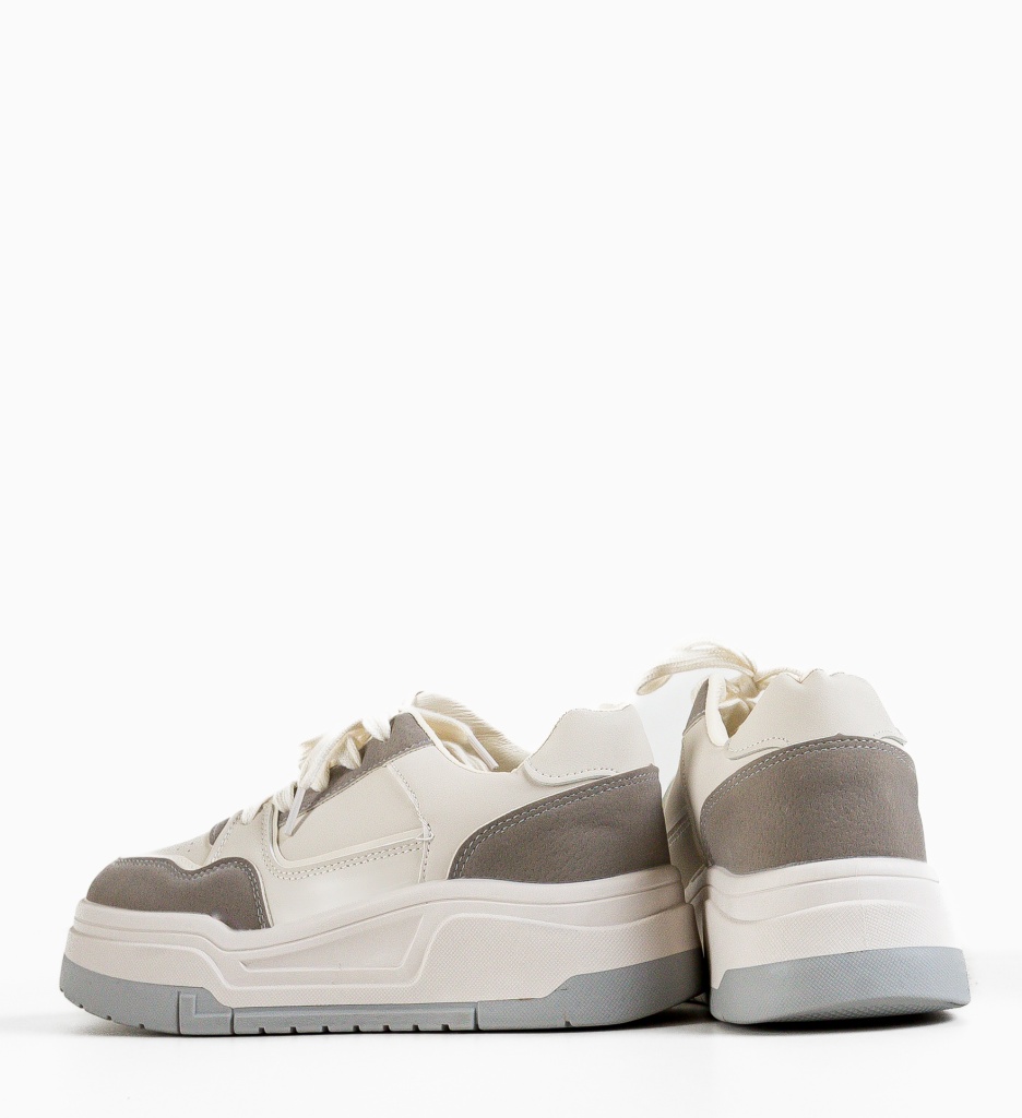 Sneakers Dama Waldo Gri | Stil Urban Confortabil - imagine 4