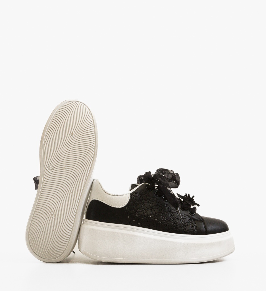 Sneakers Diflor Negri - Confort și Stil - imagine 3