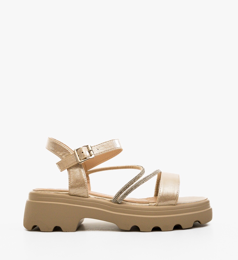 Sandale Dama Lance Aurii 2 | Eleganță și Stil - imagine 5