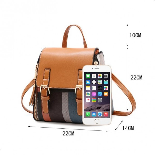 Geanta dama Pfy Dalia GT571 multicolor, transformabila in rucsac - imagine 6