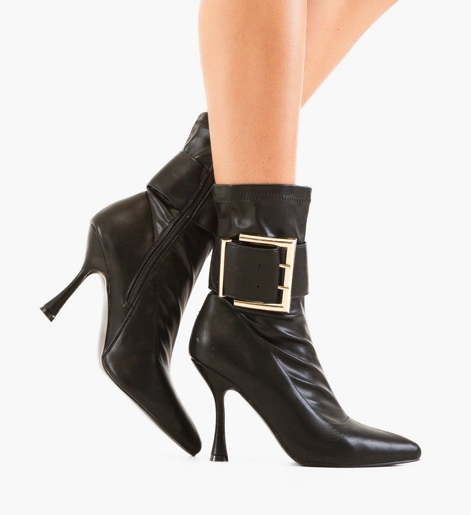 Botine Dama Uju Negre - Eleganță și Confort