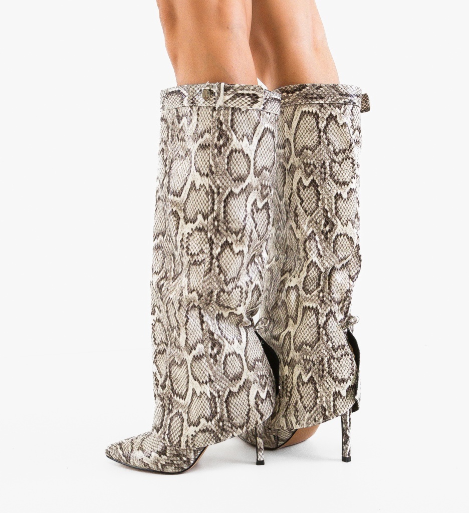 Cizme Dama Sneiki Print - Stil și Confort Modern - imagine 3
