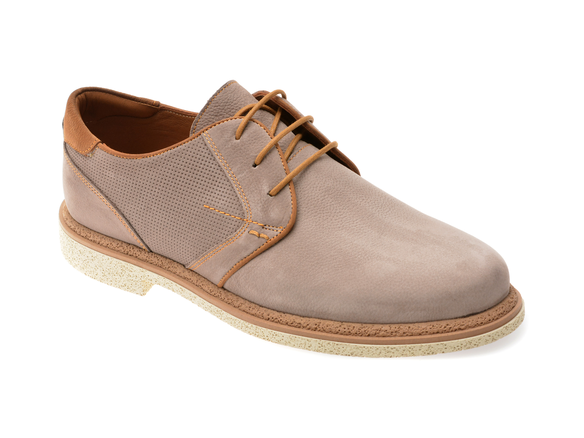 Pantofi Casual OTTER Gri Nabuc | Stil Urban