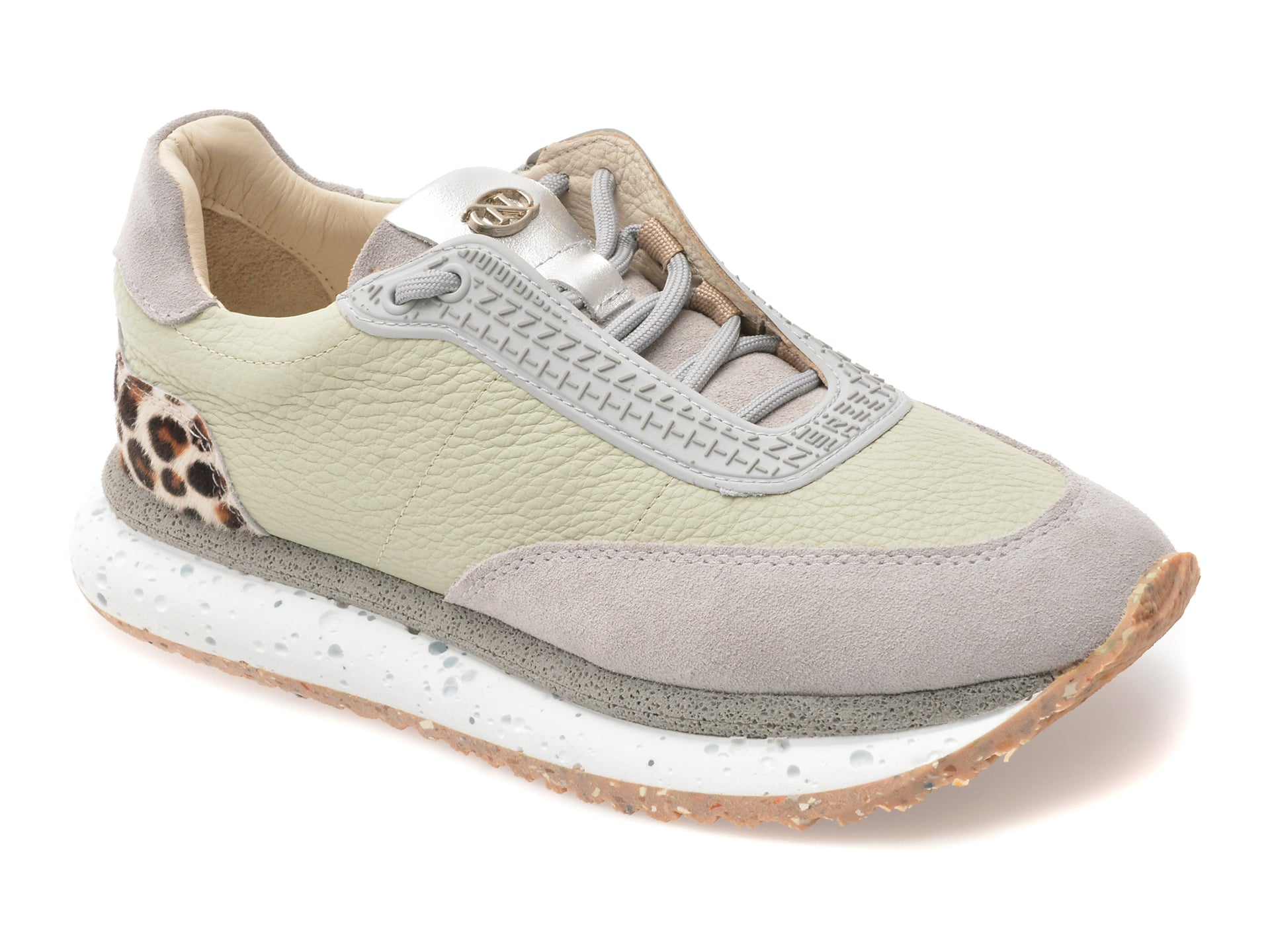 Pantofi sport ERISMA gri, din piele naturală