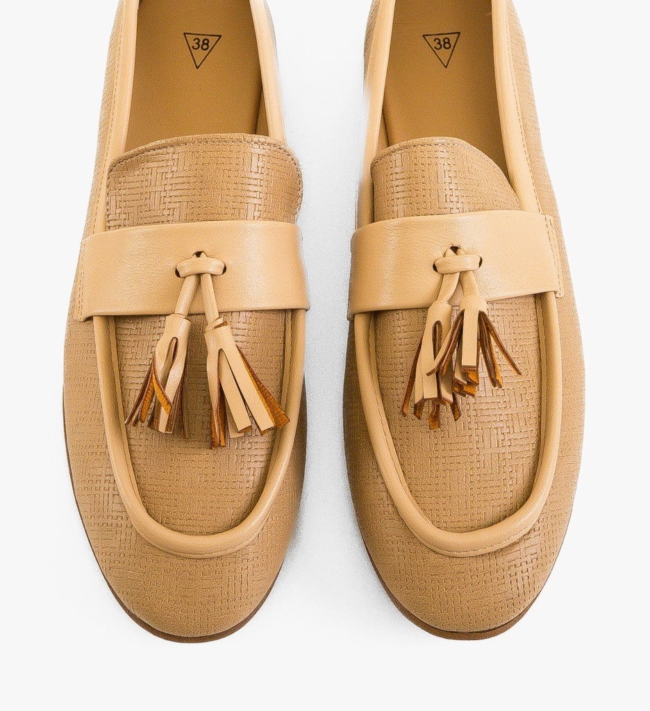 Pantofi Singleto Bej | Casual & Confortabili - imagine 5