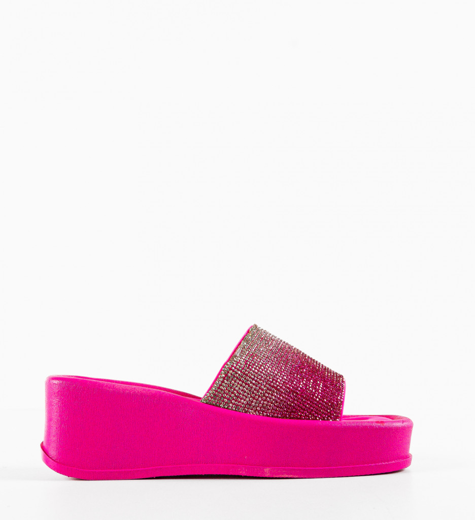 Papuci Dama Gaib Fuchsia - Confort și Stil - imagine 2