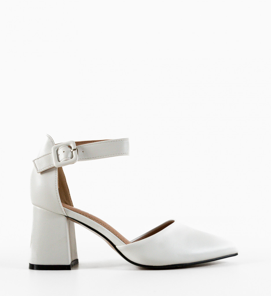 Pantofi Dama Avitus Albi | Eleganță Asigurată - imagine 3