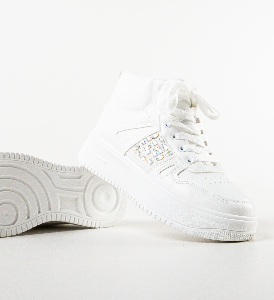 Sneakers Dama Jaria Albi - Confort și Stil - imagine 8