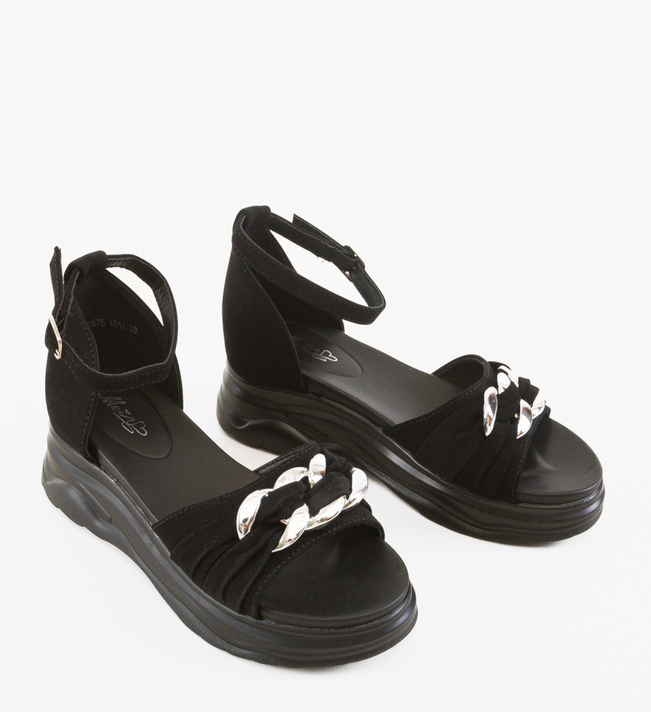 Sandale Dama Laust Negre – Elegant Confort - imagine 5