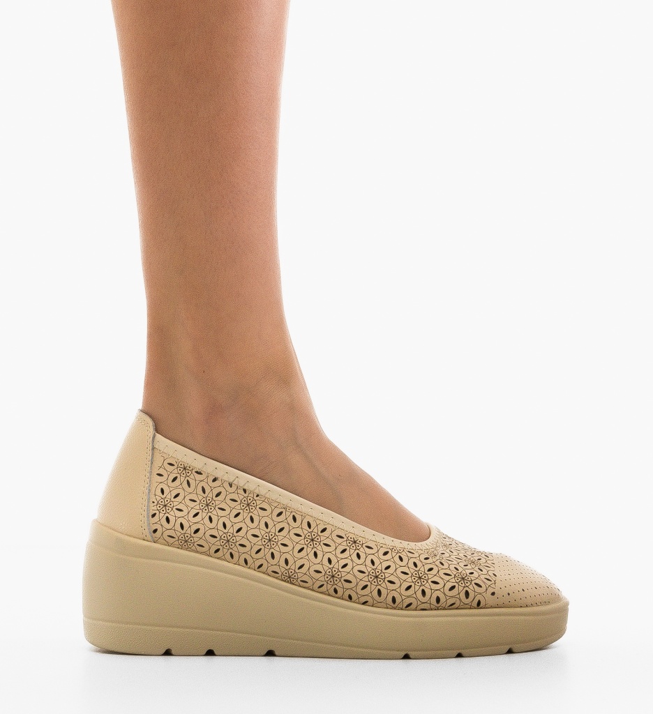 Platforme Dama Bej Kamiz | Confort & Stil - imagine 5