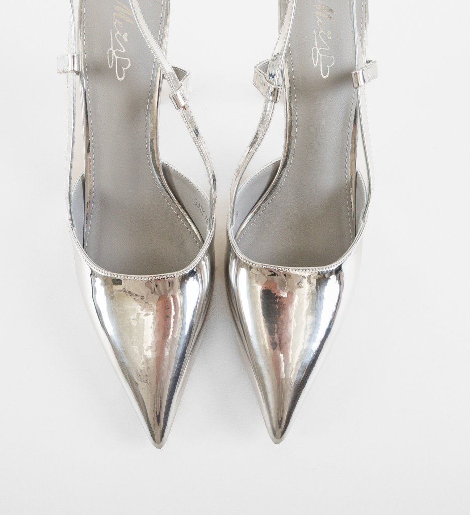 Pantofi Dama Ohca Argintii - Eleganta si Stil - imagine 6