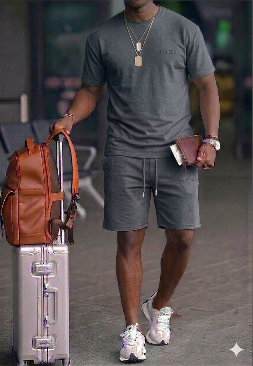 Compleu Vara Gri Top + Pantaloni