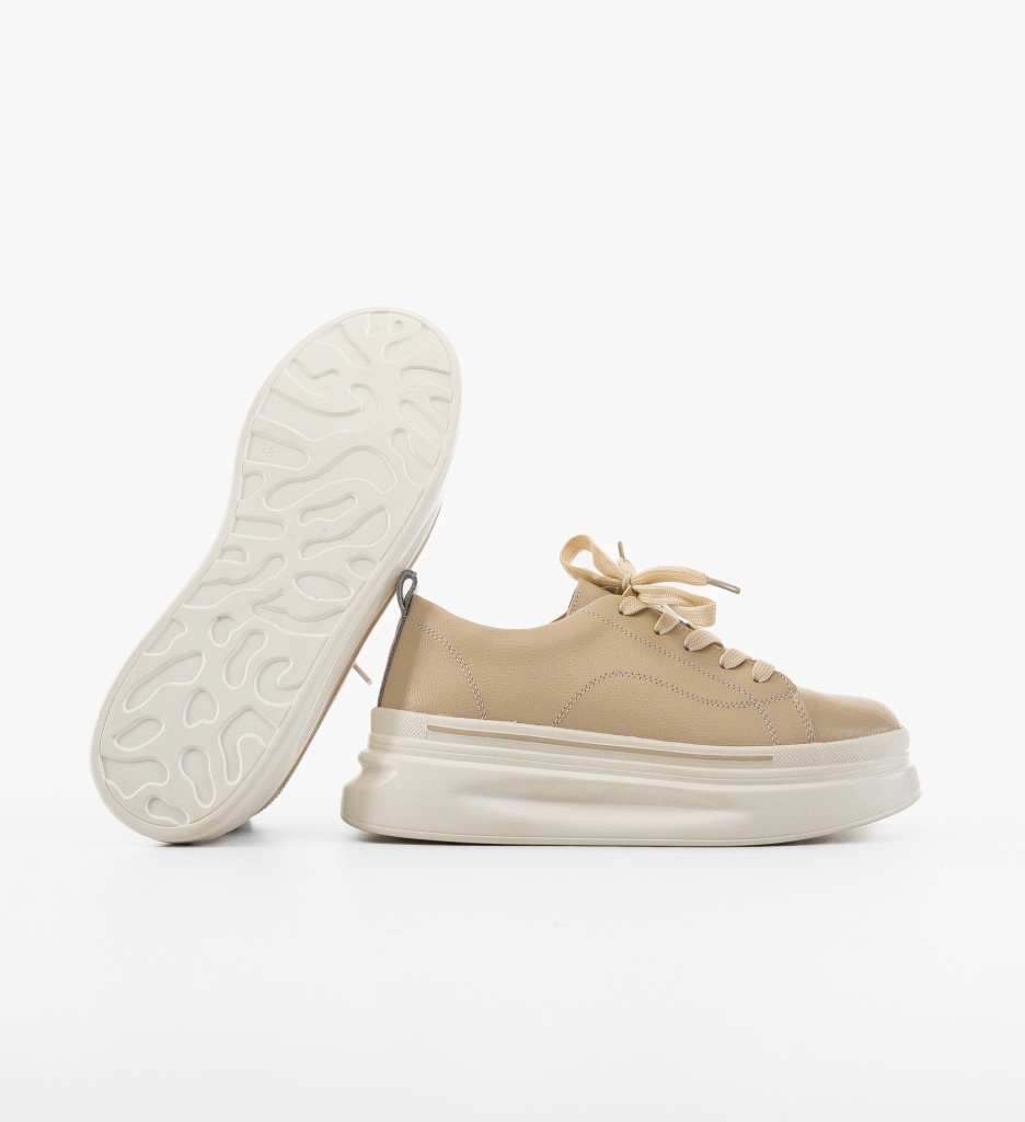 Sneakers Dama Rowna Bej - Confort și Stil - imagine 5