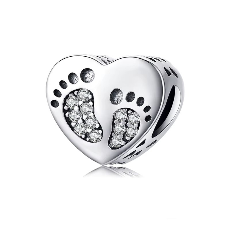 Charm Argint Footprint Delis | Amintire Prețioasă