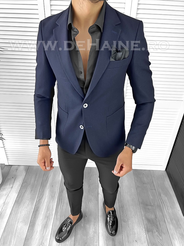 Sacou Bleumarin Slim Fit Barbati - Elegant si Modern