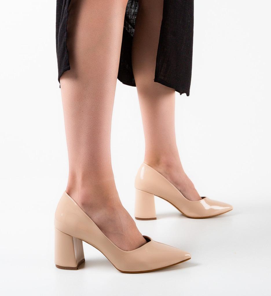 Pantofi Lilly Nude - Eleganță și Stil - imagine 3