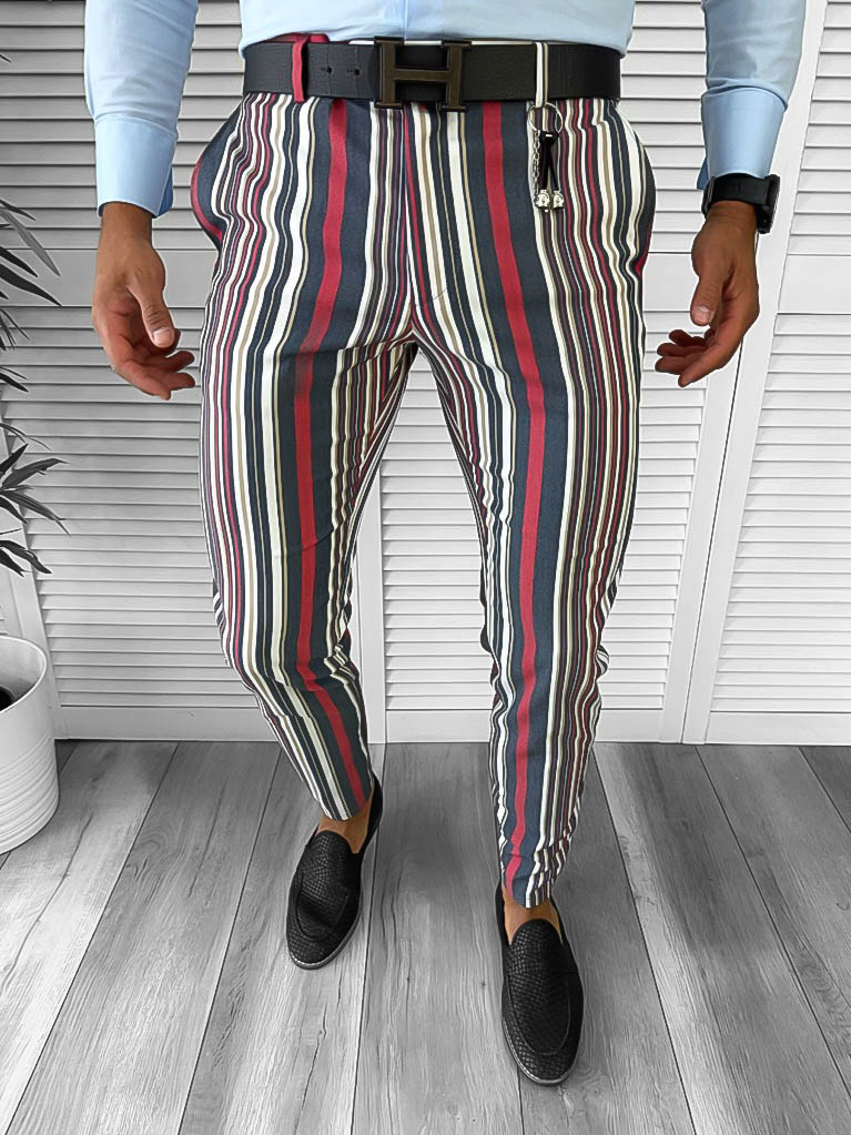 Pantaloni Eleganti Barbati in Dungi B1907
